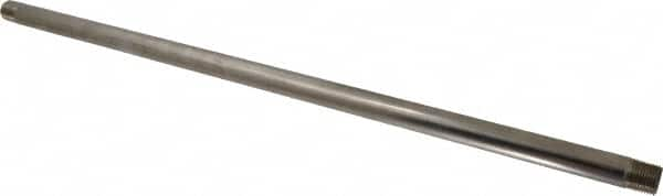 Merit Brass - Schedule 40, 1/2" Pipe x 24" Long, Grade 316/316L Stainless Steel Pipe Nipple - Welded & Threaded - Benchmark Tooling