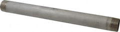 Merit Brass - Schedule 40, 1-1/2" Pipe x 18" Long, Grade 316/316L Stainless Steel Pipe Nipple - Welded & Threaded - Benchmark Tooling