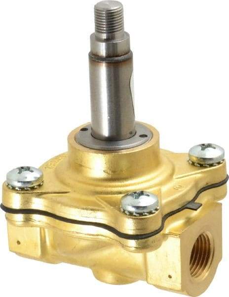 Parker - 3/8" Port, Brass Solenoid Valve - Closed, NBR Seal - Benchmark Tooling