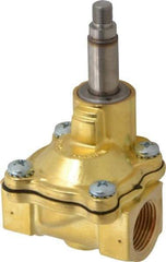 Parker - 3/4" Port, Brass Solenoid Valve - Closed, NBR Seal - Benchmark Tooling