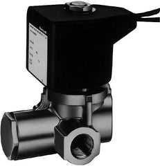 Parker - 1/8" Port, Stainless Steel Solenoid Valve - Closed, Nylon Seal - Benchmark Tooling