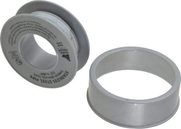 Federal Process - 1/2" Wide x 260" Long High Density Pipe Repair Tape - 4 mil Thick, -450 to 550°F, White - Benchmark Tooling