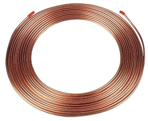 Mueller Industries - 50' Long, 5/8" OD x 0.555" ID, Copper Seamless Tube - 0.035" Wall Thickness - Benchmark Tooling