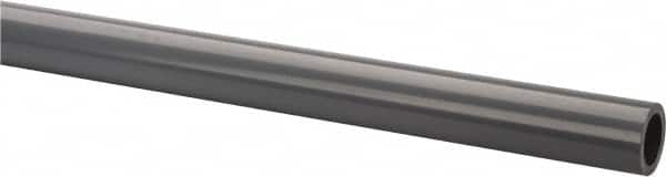 Made in USA - 1" Pipe, 60" Long CPVC Unthreaded Plastic Pipe Nipple - 630 Max psi, 0.935" ID x 1.305" OD, Schedule 80, Gray - Benchmark Tooling