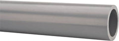 Made in USA - 1-1/2" Pipe, 60" Long CPVC Unthreaded Plastic Pipe Nipple - 470 Max psi, 1.476" ID x 1.9" OD, Schedule 80, Gray - Benchmark Tooling
