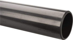 Made in USA - 6" Pipe, 60" Long PVC Unthreaded Plastic Pipe Nipple - 280 Max psi, 5.709" ID x 6-5/8" OD, Schedule 80, Gray - Benchmark Tooling