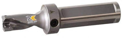 Kennametal - 3.38" Max Drill Depth, 4xD, 0.8441" Diam, Indexable Insert Drill - 2 Inserts, 1" Shank Diam, Straight Shank - Benchmark Tooling