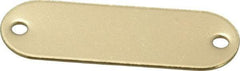 C.H. Hanson - 1-29/32 Inch Wide, Style 1, Brass Blank Metal Plate - 5/8 Inch High, 50 Pieces - Benchmark Tooling