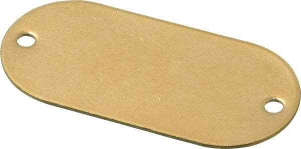 C.H. Hanson - 2-1/8 Inch Wide, Style 1, Brass Blank Metal Plate - 1 Inch High, 25 Pieces - Benchmark Tooling