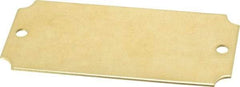 C.H. Hanson - 3-1/16 Inch Wide, Style 3, Brass Blank Metal Plate - 1-7/16 Inch High, 10 Pieces - Benchmark Tooling