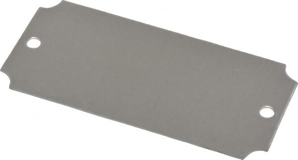 C.H. Hanson - 3-1/16 Inch Wide, Style 3, Aluminum Blank Metal Plate - 1-7/16 Inch High, 25 Pieces - Benchmark Tooling