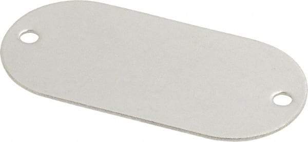 C.H. Hanson - 2-1/8 Inch Wide, Style 1, Stainless Steel Blank Metal Plate - 1 Inch High, 10 Pieces - Benchmark Tooling