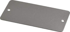 C.H. Hanson - 3 Inch Wide, Style 2, Stainless Steel Blank Metal Plate - 1-1/2 Inch High, 10 Pieces - Benchmark Tooling