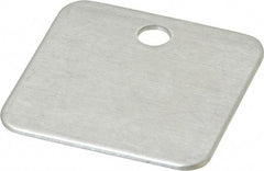 C.H. Hanson - 1-1/4 Inch Diameter, Square, Aluminum Blank Metal Tag - Blank, 50 Pieces - Benchmark Tooling