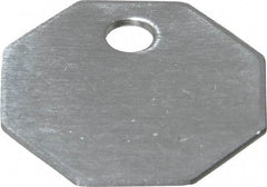 C.H. Hanson - 1-1/16 Inch Diameter, Octagonal, Aluminum Blank Metal Tag - Blank, 50 Pieces - Benchmark Tooling