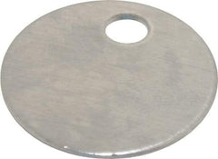 C.H. Hanson - 1 Inch Diameter, Round, Aluminum Blank Metal Tag - Blank, 50 Pieces - Benchmark Tooling