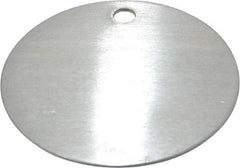 C.H. Hanson - 2 Inch Diameter, Round, Aluminum Blank Metal Tag - Blank, 50 Pieces - Benchmark Tooling