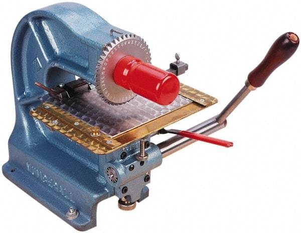 Made in USA - Manual Stamping Machines Character Capacity: 42 Size: 3/16 - Benchmark Tooling