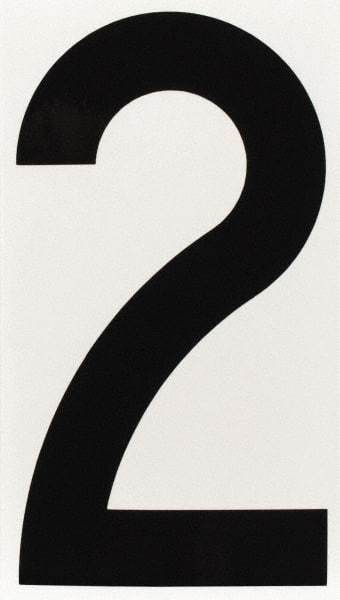 Made in USA - Number Label - Legend: 2, English, Black - Benchmark Tooling