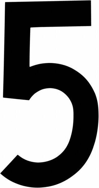 Made in USA - Number Label - Legend: 5, English, Black - Benchmark Tooling