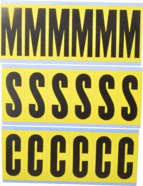 Made in USA - Letter Label - Legend: Combo Pack (Letters), English - Benchmark Tooling