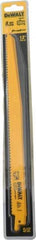 DeWALT - 12" Long, Bi-Metal Reciprocating Saw Blade - Tapered Profile, 6 TPI, Toothed Edge, Universal Shank - Benchmark Tooling