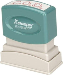 Value Collection - C.O.D., Red Pre-Inked Stamp - 1/2 Inch Wide x 1-5/8 Inch Long - Benchmark Tooling