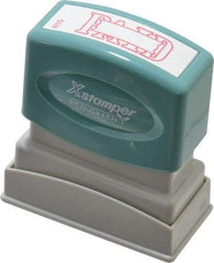 Value Collection - Paid, Red Pre-Inked Stamp - 1/2 Inch Wide x 1-5/8 Inch Long - Benchmark Tooling