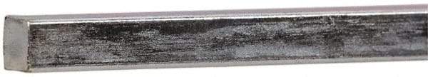 Made in USA - 12" Long x 3/16" High x 3/16" Wide, Zinc-Plated Key Stock - Low Carbon Steel - Benchmark Tooling