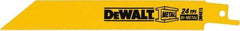 DeWALT - Bi-Metal Reciprocating Saw Blade - Straight Profile, 24 TPI, Toothed Edge - Benchmark Tooling