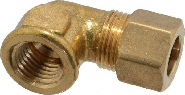 Cerro - 3/8" OD, Brass Female Elbow - Comp x FNPT Ends - Benchmark Tooling