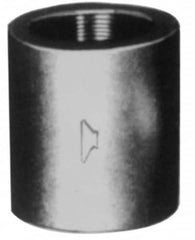 Made in USA - Size 1-1/4", Class 3,000, Steel Black Pipe Coupling - 3,000 psi, Socket Weld End Connection - Benchmark Tooling