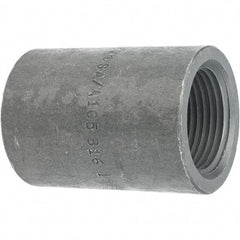 Made in USA - Size 1", Class 3,000, Forged Carbon Steel Black Pipe Coupling - 925 psi, Threaded End Connection - Benchmark Tooling