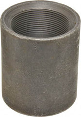 Made in USA - Size 2", Class 3,000, Forged Carbon Steel Black Pipe Coupling - 925 psi, Threaded End Connection - Benchmark Tooling