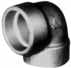 Made in USA - Size 3/8", Class 3,000, Forged Carbon Steel Black Pipe 90° Elbow - 3,000 psi, Socket Weld End Connection - Benchmark Tooling