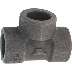 Made in USA - Size 1/2", Class 3,000, Forged Carbon Steel Black Pipe Tee - 925 psi, Socket Weld End Connection - Benchmark Tooling