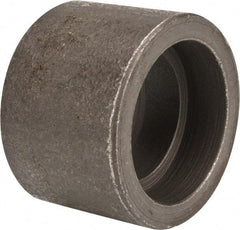Made in USA - Size 1-1/4", Class 3,000, Forged Carbon Steel Black Pipe Coupling - 925 psi, Socket Weld End Connection - Benchmark Tooling