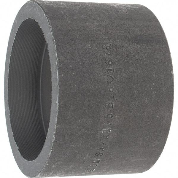 Made in USA - Size 2", Class 3,000, Forged Carbon Steel Black Pipe Coupling - 925 psi, Socket Weld End Connection - Benchmark Tooling