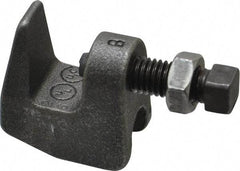 Made in USA - 3/4" Max Flange Thickness, 1/2" Rod C-Clamp - 760 Lb Capacity, Ductile Iron - Benchmark Tooling