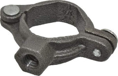 Value Collection - 3/4" Pipe, 3/8" Rod, Extension Split Pipe Clamp - 180 Lb Capacity, Malleable Iron - Benchmark Tooling