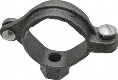 Value Collection - 1" Pipe, 3/8" Rod, Extension Split Pipe Clamp - 180 Lb Capacity, Malleable Iron - Benchmark Tooling