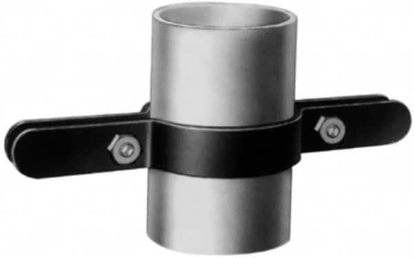 Made in USA - 3/4" Pipe, Riser Clamp - Black, 220 Lb Capacity, Carbon Steel - Benchmark Tooling