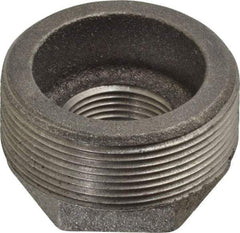Made in USA - Size 2 x 1", Class 150, Malleable Iron Black Pipe Hex Bushing - 150 psi, Threaded End Connection - Benchmark Tooling