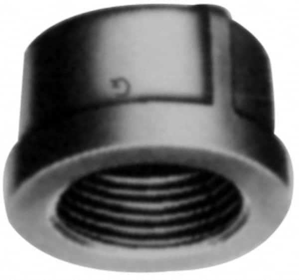 Made in USA - Size 2-1/2", Class 3,000, Forged Carbon Steel Black Pipe End Cap - 3,000 psi, Threaded End Connection - Benchmark Tooling