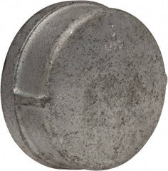 Made in USA - Class 150, 3" Galvanized Pipe End Cap - Threaded, Malleable Iron - Benchmark Tooling