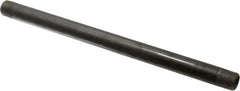 Made in USA - Schedule 40, 3/8" Diam x 10" Long Steel Black Pipe Nipple - Threaded - Benchmark Tooling