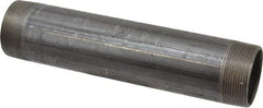 Made in USA - Schedule 40, 2" Diam x 10" Long Steel Black Pipe Nipple - Threaded - Benchmark Tooling