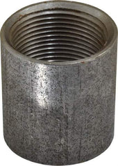 Made in USA - Size 1-1/4", Class 150, Malleable Iron Black Pipe Coupling - 150 psi, Threaded End Connection - Benchmark Tooling