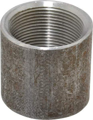 Made in USA - Size 1-1/2", Class 150, Malleable Iron Black Pipe Coupling - 150 psi, Threaded End Connection - Benchmark Tooling