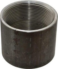 Made in USA - Size 3", Class 150, Malleable Iron Black Pipe Coupling - 150 psi, Threaded End Connection - Benchmark Tooling